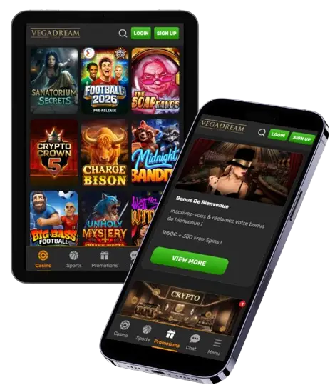 VegaDream Casino sur mobile
